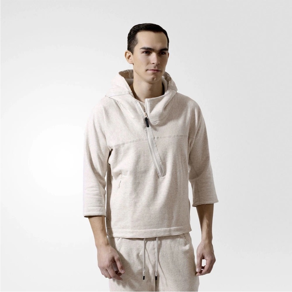 Adidas Basketball James Harden Beige Oatmeal Neutral Hoodie Sweatshirt M